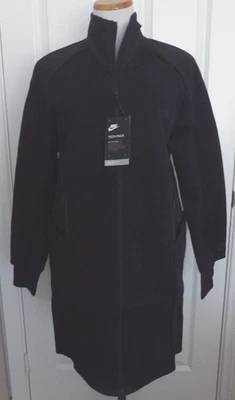 NWT Authentic NIKE TECH PACK Black Long Full Zip Women's Winter Jacket Size M - Image 1 of 4