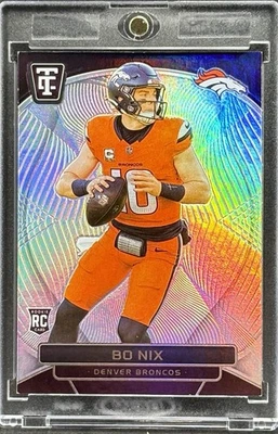 Tarjeta de inversión refractor radiocontrol novato Bo Nix RARA SSP PANNI BRONCOS Foto 1 de 2