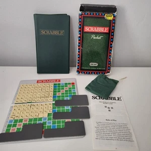 Vintage Magnetic Pocket Travel Scrabble Set 1992 Rare Classic Game - Picture 1 of 8