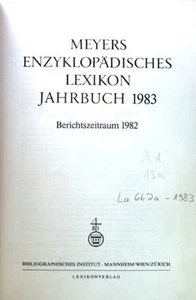 Meyers enzyklopädisches Lexikon, Berichtszeitraum 1982; Jahrbuch 1983. - Bild 1 von 1
