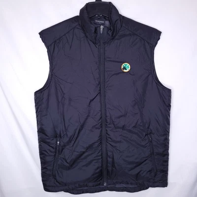 Chaleco de Golf Galvin Verde Para Hombres XL Negro Cremallera Completa Primaloft Performance Foto 1 de 4