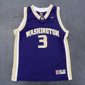 Maglia Vintage Brandon Roy Washington Huskies #3 Nike Team UW Dawgs Youth Small - Foto 1 di 7