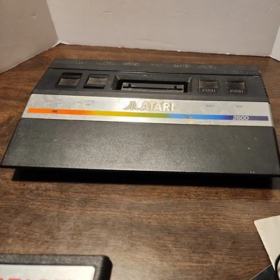 Atari 2600 Junior Jr Console System Bundle 20 Games W Joysticks Tested & Working - Image 1 of 4