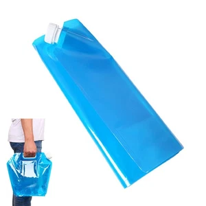 Bolsa de agua plegable portátil de 10 L para almacenamiento de viaje contenedor plegable para exteriores - Imagen 1 de 12