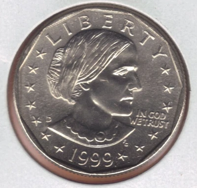 1999-D UNCIRCULATED SUSAN B ANTHONY DOLLAR IN MINT SET CELLO - Image 1 of 2