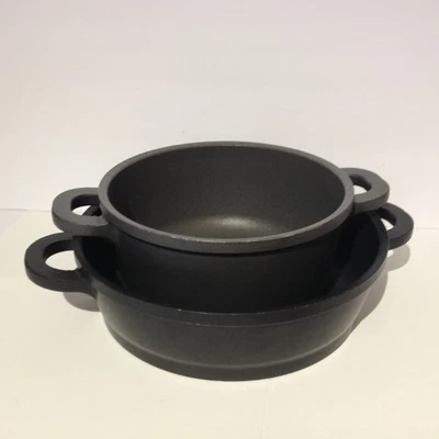 Berndes Pots LOT 2 Cast Aluminum Non Stick Germany German 6" + 8" - Image 1 of 4