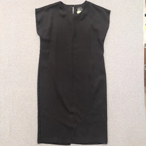 Abito tubino nero Breli Originals vintage anni 90 lunghezza ginocchio cappuccio manica taglia 16 - Foto 1 di 4