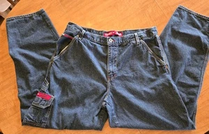 Vintage Tommy Hilfiger Baggy Carpenter Jeans 36 x 32 Blue Denim 1990’s EUC - Bild 1 von 17