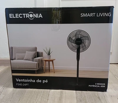 Ventilador de Pie con Mando a Distancia InnovaGoods Airstreem Negro 45 W - Imagen 1 de 4