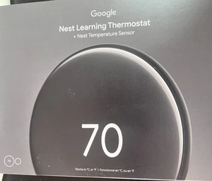 Google Nest Learning Thermostat (4th Gen, 2024) , & Nest Temperature Sensor 8476 - Picture 1 of 2