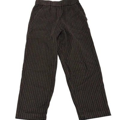Barena Venezia Pants Womens 38 X Small Brown Striped Trousers Wool - Image 1 of 4