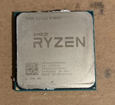 AMD Ryzen 5 Pro 1600 AM4 6 Core Desktop CPU YD160BBBM6IAE Quick Ship - Image 1 of 2