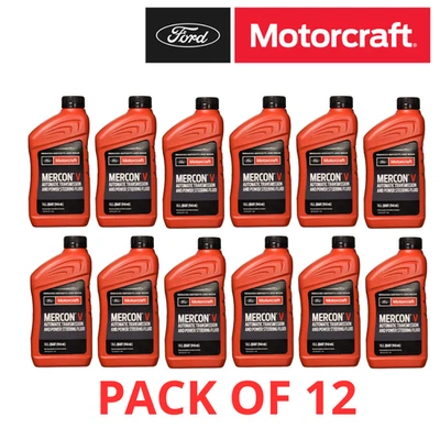 FLASH SALE🔥Motorcraft XT5QMC Mercon V Automatic Transmission Fluid - Pack of 12 Foto 1 de 3