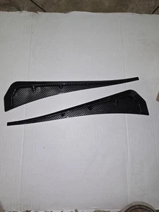 2pcs Carbon Car Fiber Side Fender Vent Air Wing Cover Trim Exterior Accessories - Picture 1 of 3