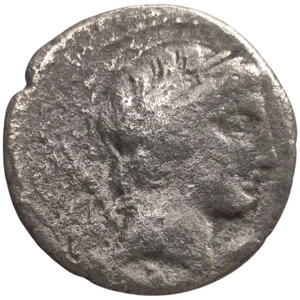 Roman Republic Silver Denarius Coin  Rome 82 BC Pub. Crepusius Ancient 2P - Picture 1 of 2