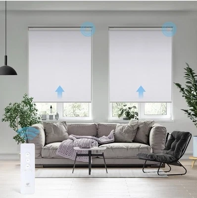 SmartWings Motorized Roller Shade Work with HomeKit, 100% Blackout Auto Windo... - Image 1 of 4