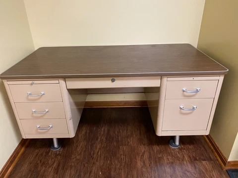 Vintage Steelcase Tanker Desk Cover