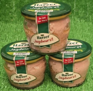 (24,83€/kg) 3x Harzer Hausmacher Jagdwurst 200g Wurstglas Keunecke Versand 0€ - Bild 1 von 7