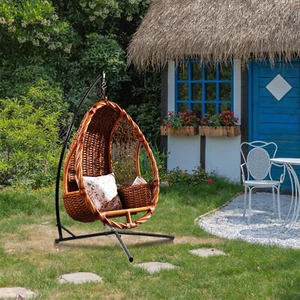 Hängesesselgestell Hängestuhlgestell Metall Terrasse Schaukelgestell - Bild 1 von 9