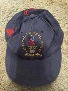 Atlanta 1996 Centennial Olympic Games Hat cap Blue Toddler 2-4T VTG USA Snapback - Picture 1 of 5