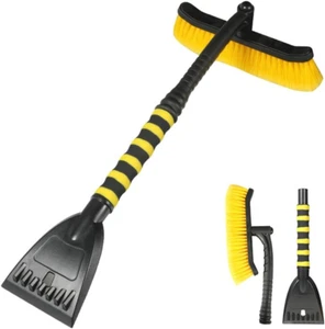 27'' Car 2-In-1 Snow Brush Ice Scraper, Extendable&Detachable Snow Removal Tool - Picture 1 of 6