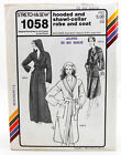 Stretch and Sew Muster #1058 - Kapuze und Schal-Kragen Bademantel und Mantel