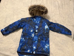 Lands End Expedition Waterproof Winter Down Parka Blue Night Sky Size 6-7 - Picture 1 of 8
