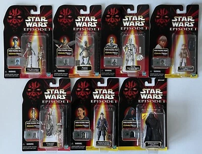 Conjunto de 7 bonecos Star Wars episódio 1 - Imagem 1 de 4
