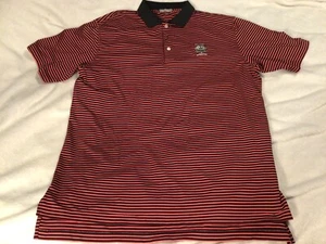 Camisa de golf PETER MILLAR para hombre manga corta a rayas en L WHISTLING STRAITS verano. - Imagen 1 de 4