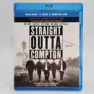 Straight Outta Compton Blu-ray + DVD + Digital 2015 Unrated Director's Cut VG - Picture 1 of 3