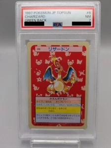 Charizard Pokemon 1995 Topsun Green Back Japanese 006 PSA 7 - Picture 1 of 4
