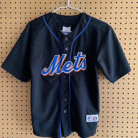 Jose Reyes New York Mets Black Jersey Youth Medium 10/12 Majestic MLB Cover