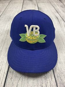 Rare Vtg NWT Pro Line Vero Beach Dodgers Fitted Baseball Cap Sz 7 3/8 Dead Stock