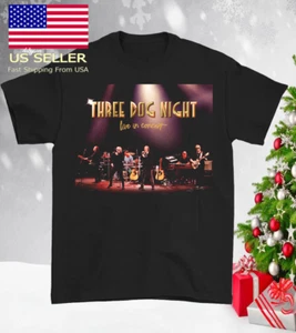 Three Dog Night band T-shirt Black Cotton Unisex - Picture 1 of 3