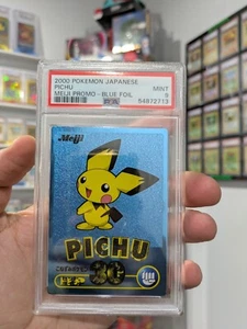 Pokemon Card 2000 PSA 9 PICHU Holo Foil Japanese BLUE Meiji Promo POP 25 - Picture 1 of 3
