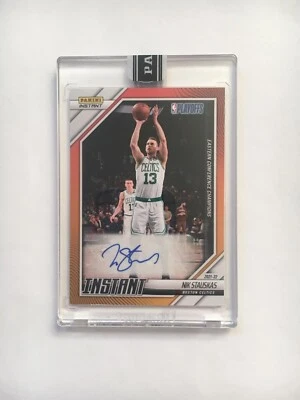 2021-2022 PANINI INSTANT #255 NIK STAUSKAS ORANGE  AUTO ECF CHAMPS #5 of 10🔥 - Image 1 of 2