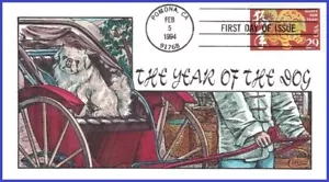 USA1 #2817 U/A COLLINS HAND PAINTED FDC Chinese New Year of the Dog - Picture 1 of 1