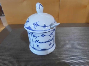 Barattolo con cucchiaio rafano 0,30 lt. Porcellana blu indiano Winterling nuova - Foto 1 di 1