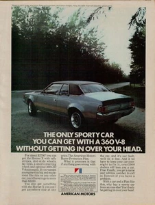1972 American Motors AMC Hornet X 360 V-8 Sporty Car Photo VINTAGE PRINT AD - Picture 1 of 2