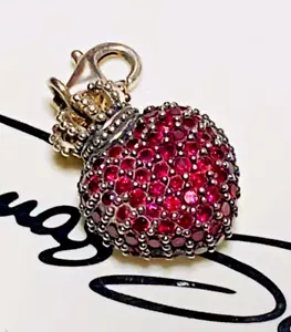 Thomas Sabo Charm Anhänger Herz mit Krone granat rote Steine bester Zustand OVP - Bild 1 von 5