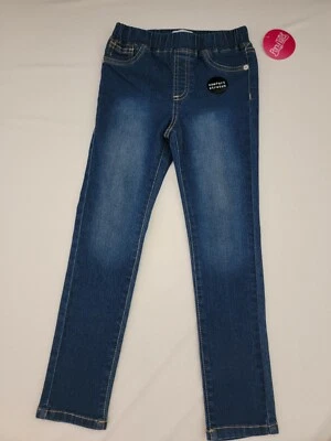 Pantalones vaqueros de niña cola de caballo cintura elástica 5 bolsillos sin cremallera talla 6 Foto 1 de 4