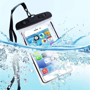 Swimming Waterproof Underwater Pouch Bag Pack Dry Case Pink Smart Phone iPhone! - Picture 1 of 12