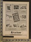 1950 Toy Ad Auto Greyhound Bus Boat Construct Fire Truck Gas Keystone Bostontf04