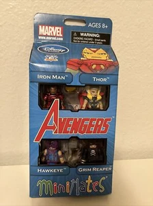 Marvel Minimates Disney Avengers Boxset (2012) Iron Man Grim Reaper Thor Hawkeye - Picture 1 of 9