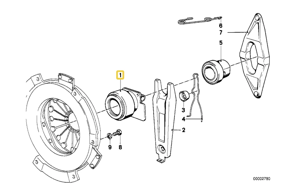 Cojinete de liberación de embrague para BMW E-12 2002 1502 Foto 1 de 1
