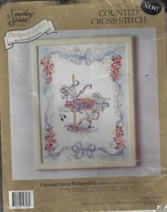 Something Special Designer Series~Carousel Horse Picture (Left)Cross Stitch Kit - Picture 1 of 2