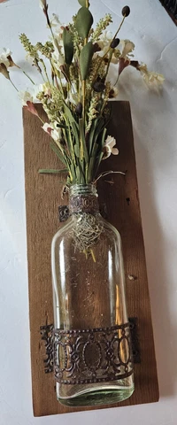 Unique Wall  Bottle Sconce Vintage Farm House Cover