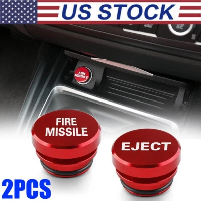Universal Fire Missile Eject Button Car Cigarette Lighter Cover Accessories 12V Foto 1 de 4