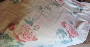Wamsutta Supercale Plus Rose Pattern Twin Size Flat Bedsheet Vintage USA - Picture 1 of 7
