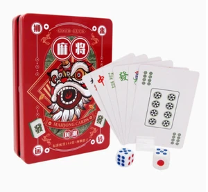 Chinese Mahjong Cards Portable Mahjong Poker Cards Outdoor For Travel & Party - Picture 1 of 8